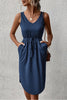 Perfee V-Neck Curved Hem Sleeveless Dress test