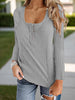 Full Size Scoop Neck Long Sleeve T-Shirt test