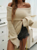Devine Off-Shoulder Extra-Long Sleeve Sweater test