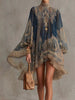Full Size Paisley Print Chiffon High-Low Mini Dress Plus Size test