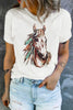 Western Aztec Horse Graphic Tee test