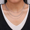 Titanium Steel Three-Layered Necklace test