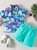Children's Tropical Print Shirt and Shorts Set test