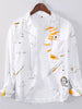 Men's Plus Size Casual Printed Long Sleeve Shirt test