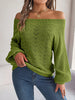 Openwork Off-Shoulder Sweater test