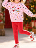 Children's Christmas Snowman Sweatshirt and Leggings Two-Piece Set test