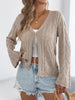 Openwork Tie-Front Knit Cardigan test