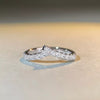 925 Sterling Silver Zircon Irregular Ring test