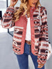 Aztec Print Fleece Snap Down Jacket test