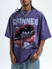 Men's Graphic Round Neck Short Sleeve T-Shirt test