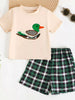 Children's Duck Short Sleeve T-Shirt & Shorts Set test