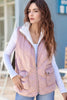 Quilted Sherpa-Lined Vest Coat test