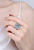 10 Carat Moissanite Flower-Shaped Ring test