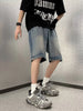Men's Full Size Vintage Wash Denim Shorts Plus Size test