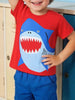 Children's Shark Graphic Short Sleeve T-Shirt test