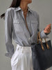 Devine Striped Collared Neck Long Sleeve Shirt test