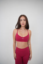 I Live in Luxury Red Sports Bra