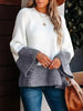 Contrast Round Neck Long Sleeve Sweater test