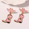 Cowgirl Hat and Boot Dangle Earrings test