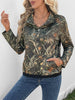 Printed Kangaroo Pocket Long Sleeve Sweatshirt test