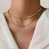 2 Piece 18K Gold-Plated Chain Necklace test