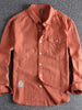 Men's Plus Size Button Down Long Sleeve Shirt test