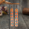 Geometric Leather Bar Earrings test