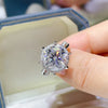 5 Carat Round Cut Moissanite Engagement Ring test
