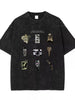 Men's Vintage Washed Graphic Round Neck T-Shirt test