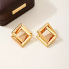 18K Gold-Plated Geometric Stud Earrings test