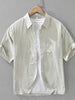 Men's Plus Size Button Up Short Sleeve Shirt test
