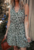 Boho Floral Print V Neck Tunic Sleeveless Dress test