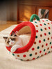 Cozy Polka Dot Pet Nest with Handle test