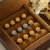 Titanium Steel Rose Stud Earrings test