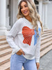 Angel Wings Bow Round Neck Dropped Shoulder Sweater test