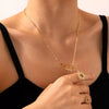 18K Gold-Plated Sun Pendant Necklace test