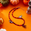 Halloween Spider Web Beaded Necklace test