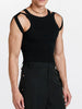 Men's Full Size Cutout Round Neck Tank Plus Size test