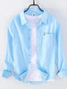 Men's Plus Size Button Up Long Sleeve Shirt test