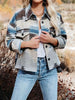 Geometric Button Up Jacket with Chest Pockets test