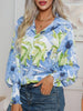 Printed Button Up Long Sleeve Shirt test