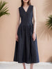 V-Neck Sleeveless Midi Dress test