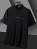 Men's Plus Size Textured Button Detail Short Sleeve Top test