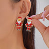 Christmas Santa Claus Stud Earrings test