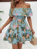 Printed Off Shoulder Mini Dress test