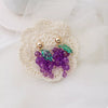 Grape Cluster Beaded Dangle Earrings test