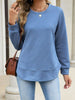 Textured Crew Neck Sweatshirt test