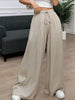 Wide-Leg Drawstring Casual Pants test