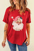 Santa Round Neck Short Sleeve T-Shirt test