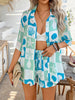 Devine Printed Button Down Shirt and Shorts Set test